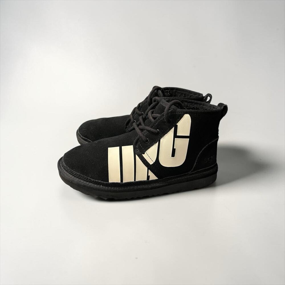 UGG Neumel Chop'd black suede chukka boots US 6 EU 38
